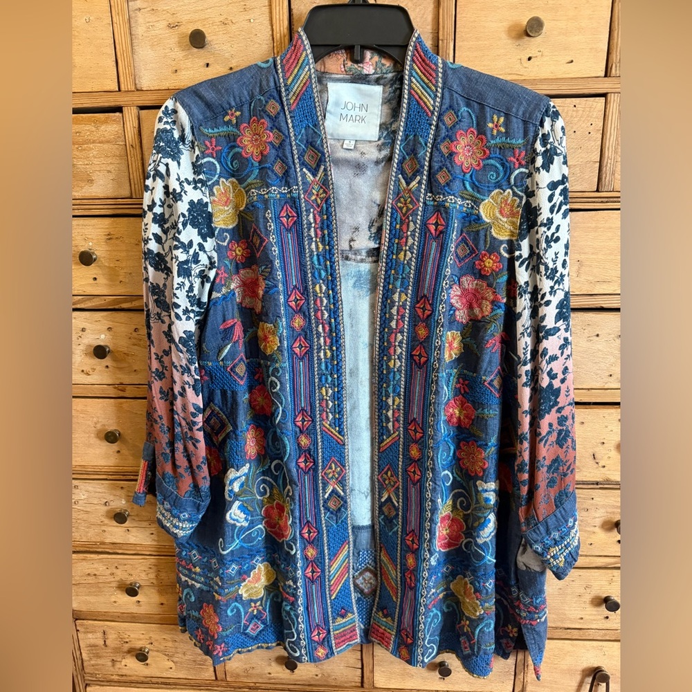 John Mark Multicolor Embroidered Jacket